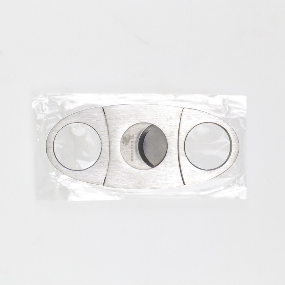 Gambar produk KNIFEZER Pemotong Rokok Cerutu Cigar Cutter Double Blade Stainless Steel - EC-50A