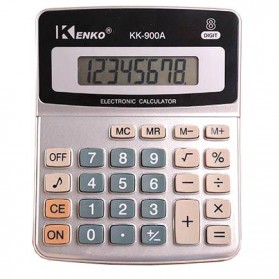 Kenko Kalkulator Elektronik Office Calculator - KK-900A - Black/Silver - 1