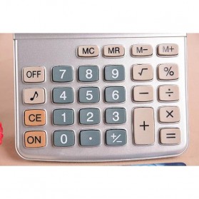 Kenko Kalkulator Elektronik Office Calculator - KK-900A - Black/Silver - 4