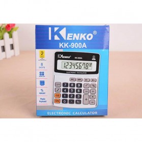 Kenko Kalkulator Elektronik Office Calculator - KK-900A - Black/Silver - 8