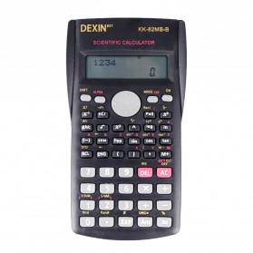 DEXIN Kalkulator Elektronik Scientific Calculator - KK-82MS-B - Black