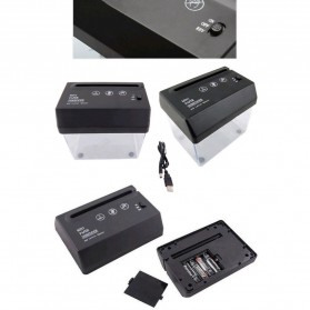Jakcom Mesin Penghancur Kertas Mini USB Paper Shredder with Letter Opener - SW501 - Black - 8