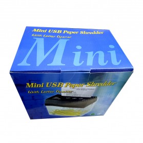 Jakcom Mesin Penghancur Kertas Mini USB Paper Shredder with Letter Opener - SW501 - Black - 9