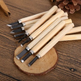 TOOKIE Set Pisau Ukir Pahat Kayu 12 in 1 Wood Carving Art Knife - KSJ-12 - 6