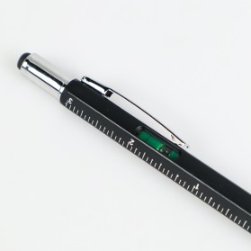 Taffware Pena Multifungsi Plastik Stylus + Penggaris + Level + Obeng - 9625 - Black - 3