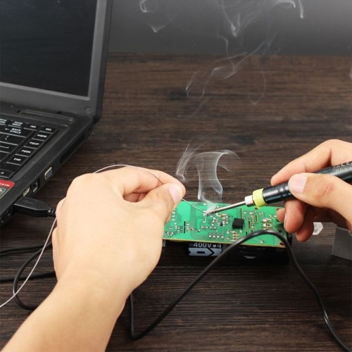 Gambar produk SumSour Solder Portable Tenaga USB 5V 8W - ZD-20U