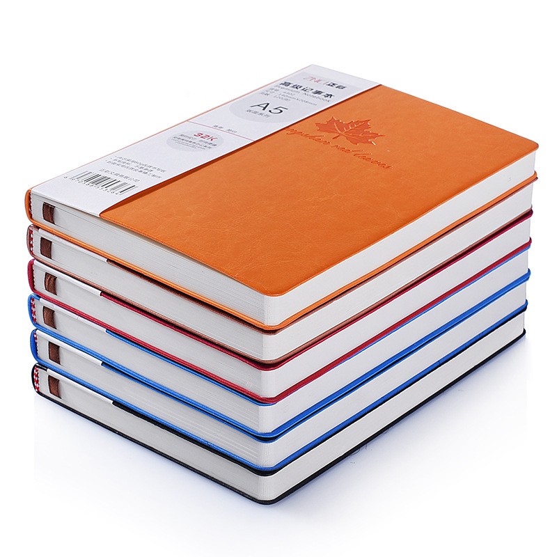  Buku Catatan Cover Kulit Kertas A5 Orange 
