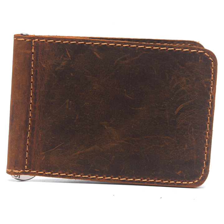 dompet kartu dengan klip uang kertas brown dompet kartu dengan klip uang kertas brown