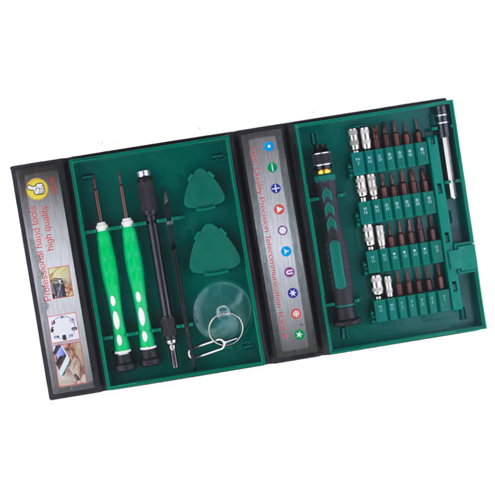 obeng set reparasi elektronik 38 in 1 green obeng set reparasi elektronik 38 in 1 green