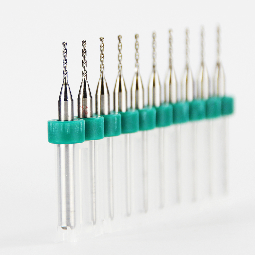 XCAN Mata Bor Micro Drill Tungsten 1.0mm 10PCS - Silver