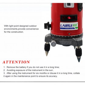 LAIRUI Self Leveling Laser 5 Line 6 Point - T5 - Red - 6