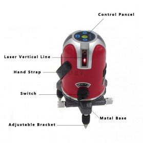 LAIRUI Self Leveling Laser 5 Line 6 Point - T5 - Red - 10