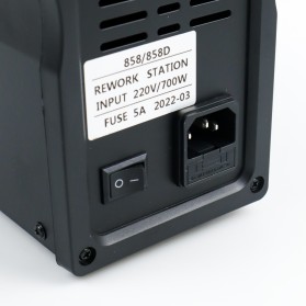DINGKKE 858D Desoldering Heat Gun dengan Station 220V 700W - Black - 5