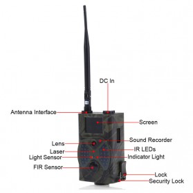 Kamera Hunting Trial Traps Camera Motion Trigger 12MP 1080P Night Vision - HC300M - Camouflage - 2