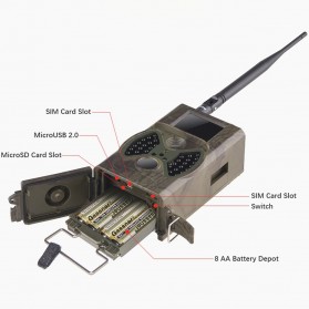 Kamera Hunting Trial Traps Camera Motion Trigger 12MP 1080P Night Vision - HC300M - Camouflage - 3