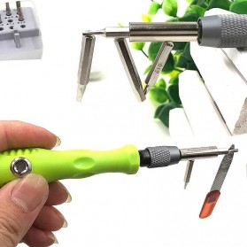 Taffware Obeng 30in1 Magnetic Screwdrivers Tool for Smartphone - 7089C - Green