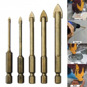 TASP Mata Bor Tungsten Drill Bit 4 5 6 8 10mm 5 PCS - MGDK002 - Golden