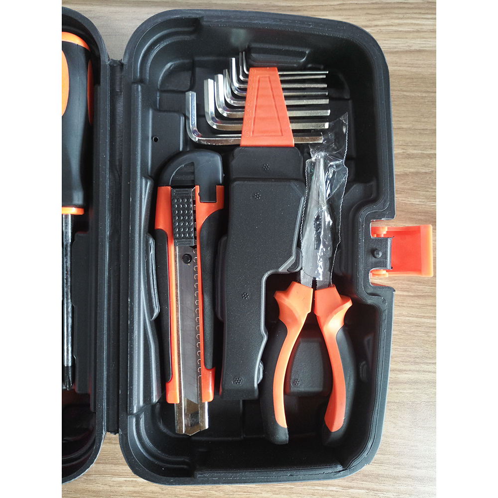 Alat Set Perkakas Tang Obeng Kunci Hex Cutter Meteran 14