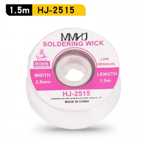 MMHJ Soldering Wick Pembersih Timah Desoldering 2.5mm 1.5 meter - HJ-2515 - White