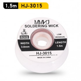 MMHJ Soldering Wick Pembersih Timah Desoldering 3.0mm 1.5 meter - HJ-3015 - White