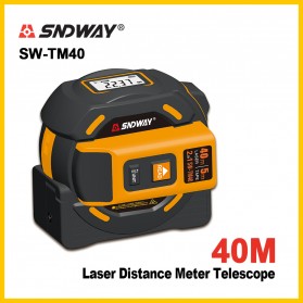 SNDWAY Meteran Laser Teleskop Pengukur Jarak Distance Meter Range Finder Dual 40M - SW-TM40 - 1