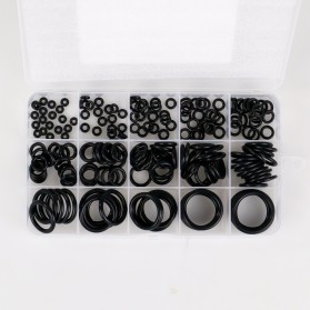 Taffware Karet Rubber O Ring Seal Tightening 200 PCS - E436 - Black - 2