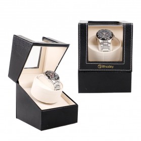 Rhodey Kotak Display Jam Tangan Automatic Winding Watch Box - W125-B - Black