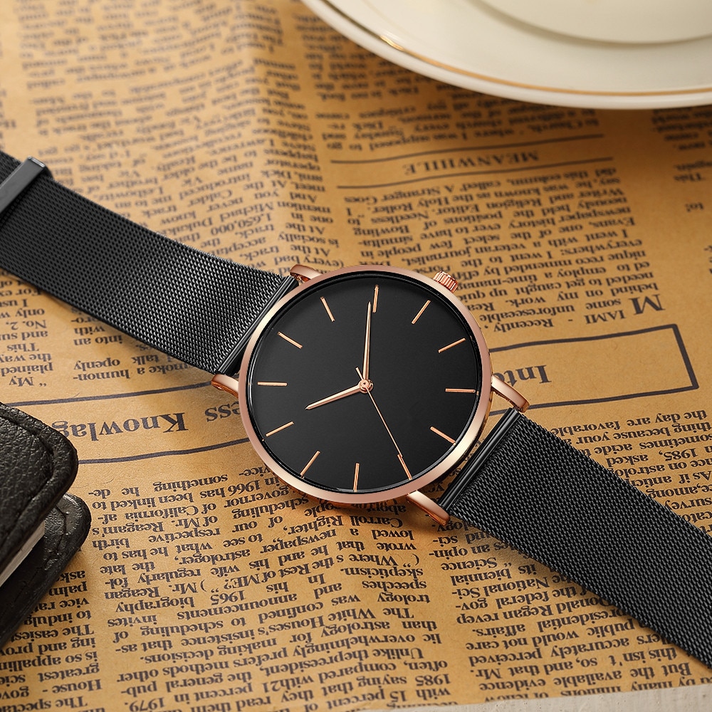 Gambar produk Relogio Jam Tangan Kasual Pria Milanese Stainless Steel - 3294