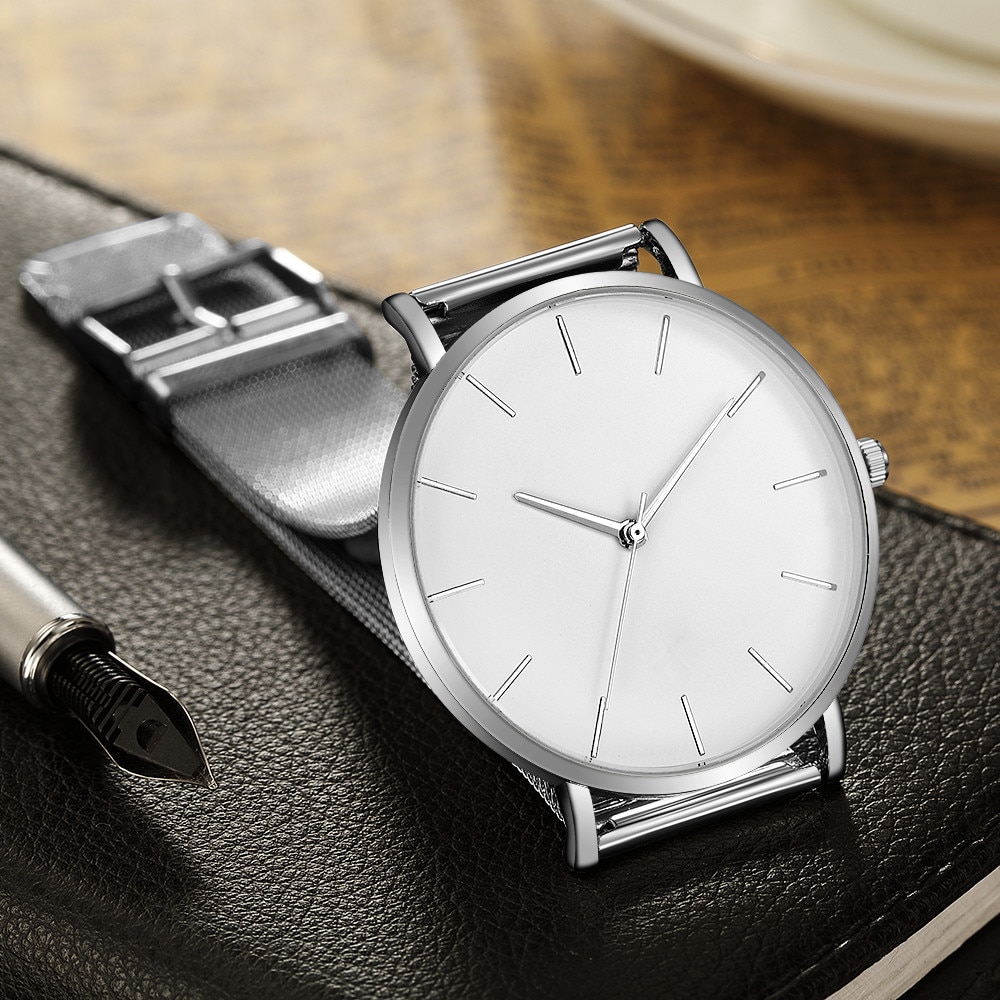 Gambar produk Relogio Jam Tangan Kasual Pria Milanese Stainless Steel - 3294