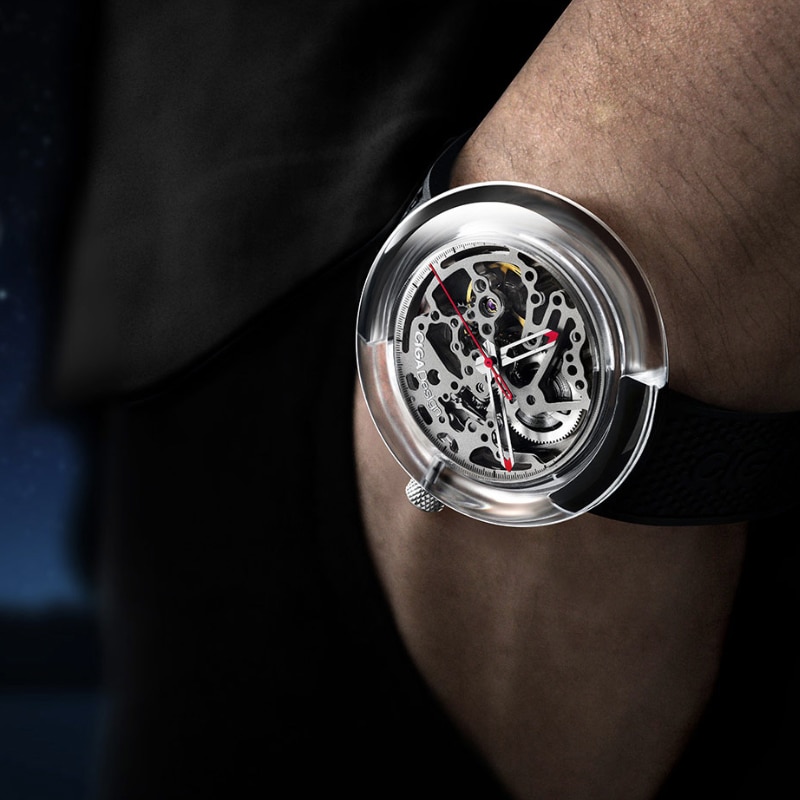 xiaomi ciga t series jam tangan mechanical watch skeleton black jakartanotebook com