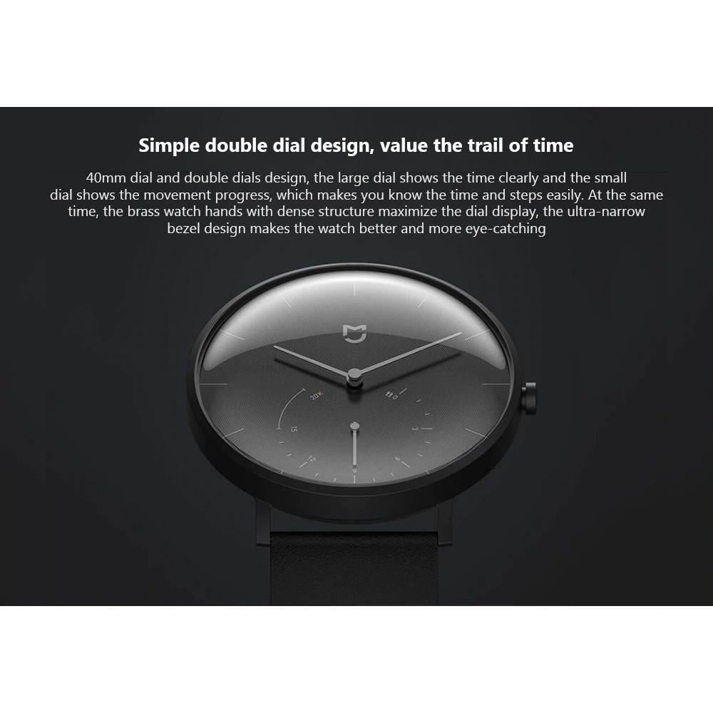 Xiaomi Mijia Quartz Jam Tangan Analog Digital Smartwatch - SYB01 - Black  White - JakartaNotebook.com