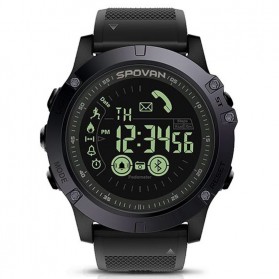 Spovan Jam Tangan Olahraga Smartwatch Bluetooth - PR1-2 - Black