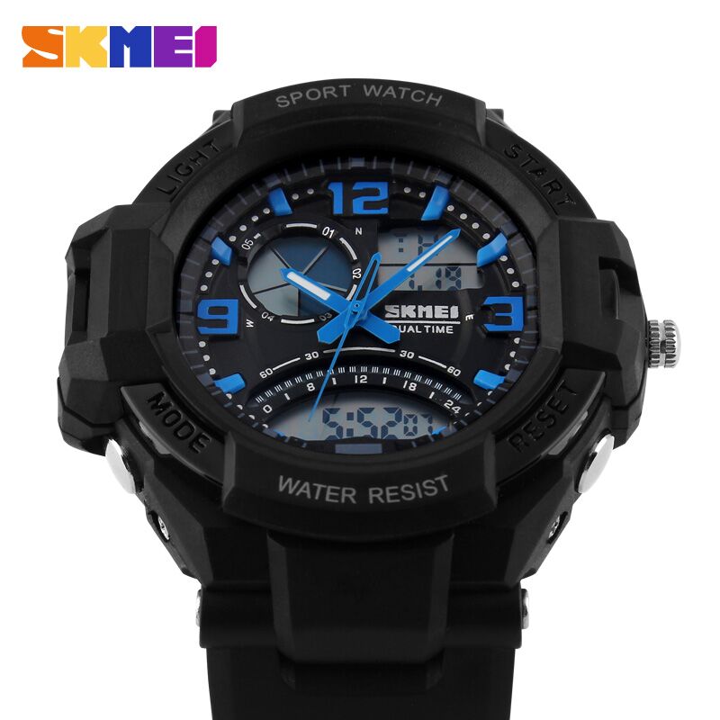 skmei jam tangan analog digital pria ad1017 blue skmei jam tangan analog digital pria ad1017 blue
