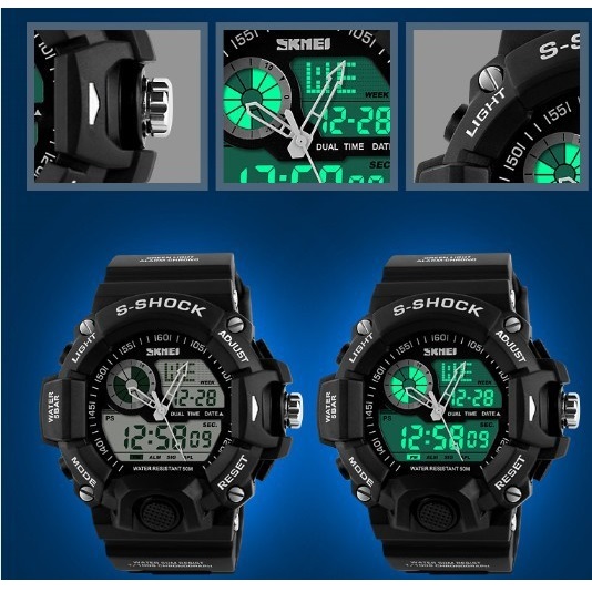 skmei jam tangan analog digital pria ad1029 blue skmei jam tangan analog digital pria ad1029 blue