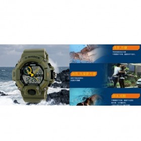 SKMEI Jam Tangan Analog Digital Pria - AD1029 - Army Green - 6
