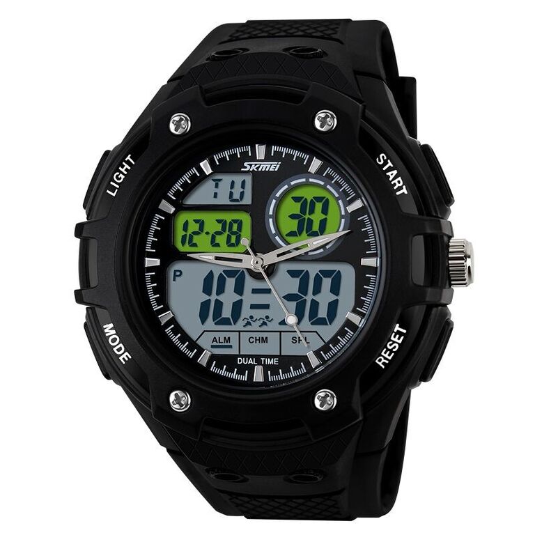 SKMEI Casio Men Sport LED Watch Water Resistant 50m AD1018 Black