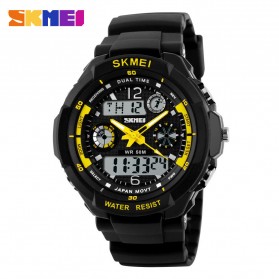 SKMEI Jam Tangan Analog Digital Pria - AD0931 - Black/Yellow - 1
