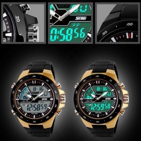 SKMEI Jam Tangan Digital Analog Pria - AD1016 - White/Green - 3