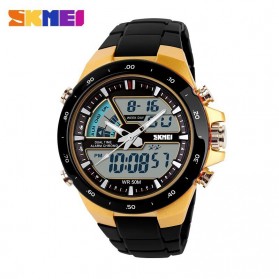 SKMEI Jam Tangan Digital Analog Pria - AD1016 - Golden - 1
