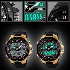SKMEI Jam Tangan Digital Analog Pria - AD1016 - Golden - 3