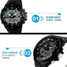 SKMEI Jam Tangan Digital Analog Pria - AD1016 - Golden - 5