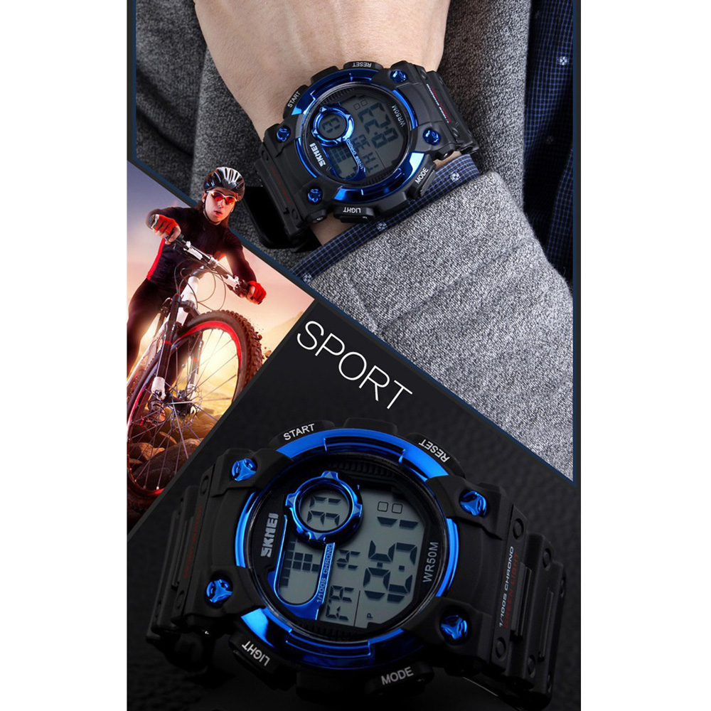 SKMEI Jam Tangan Digital Pria - DG1054 - Black 