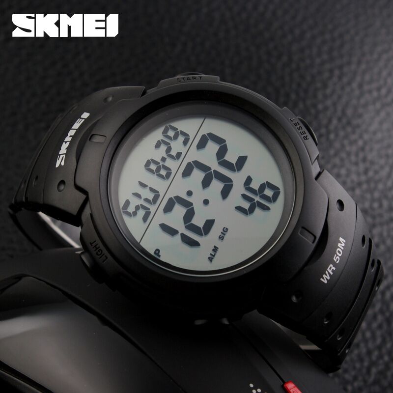 SKMEI Jam Tangan Digital Pria - DG1068 - Black - 5 ...