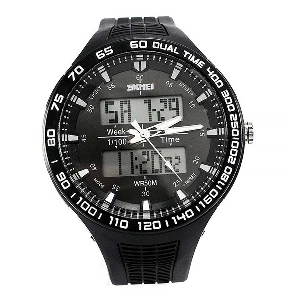 SKMEI Jam Tangan Analog Digital Pria - AD1066 - White 
