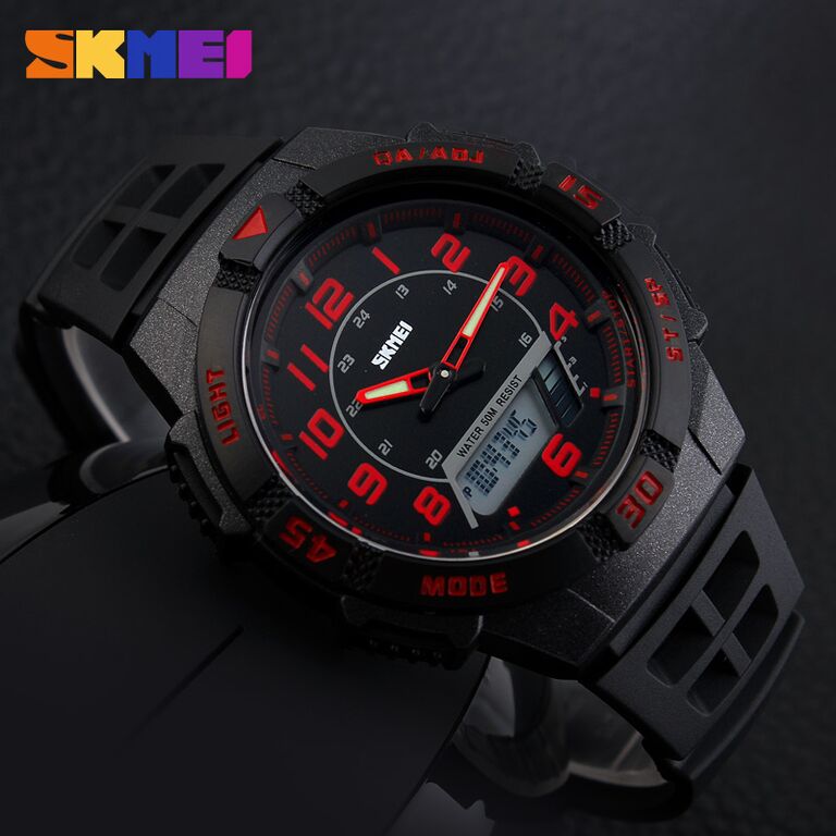 SKMEI Jam Tangan Sporty - AD1065 - Red - JakartaNotebook.com