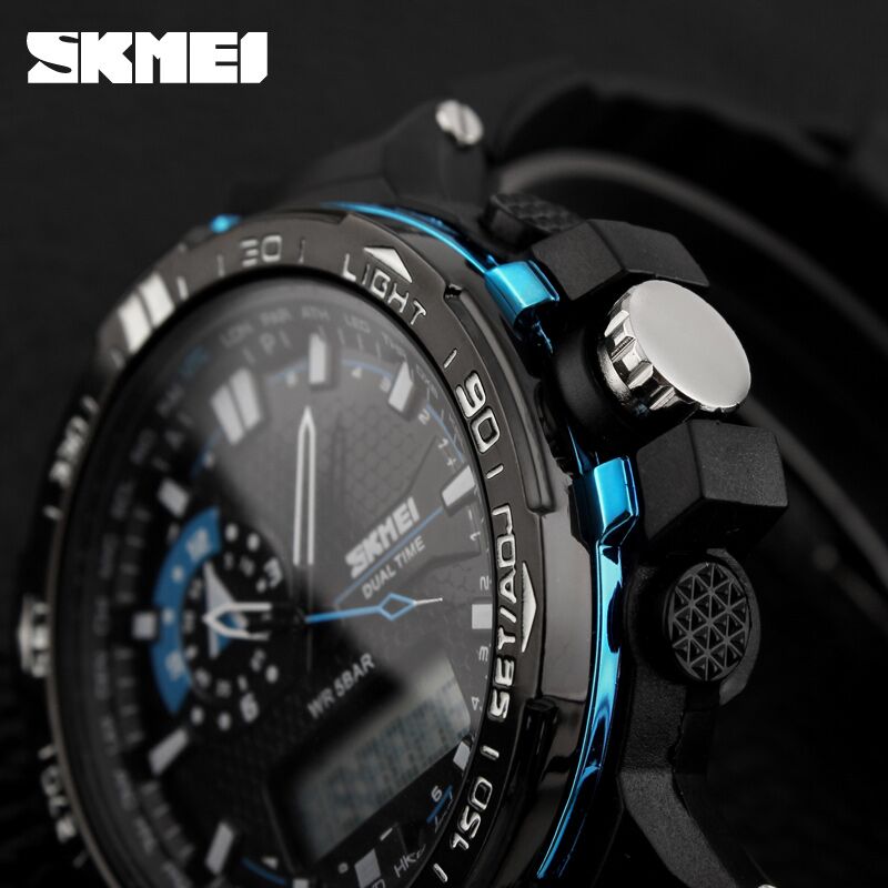 SKMEI Jam Tangan Sport Pria - AD1081 - Black/Orange 