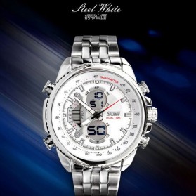 SKMEI Jam Tangan Analog Digital Pria - AD0993 - Black White - 2