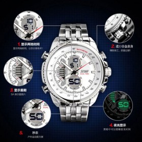 SKMEI Jam Tangan Analog Digital Pria - AD0993 - Black White - 3
