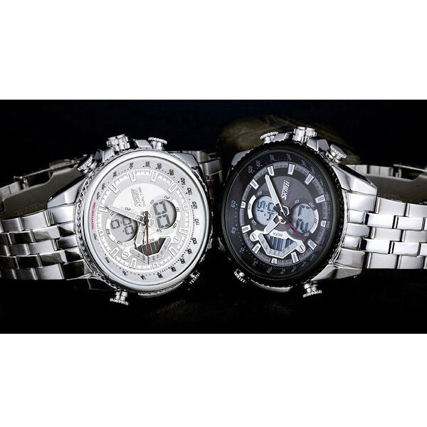 SKMEI Jam Tangan Analog Digital Pria - AD0993 - White 