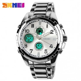 SKMEI Jam Tangan Analog Digital Pria - AD1021 - Silver - 1